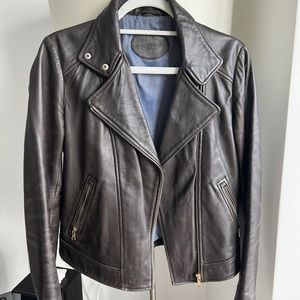 Massimo Dutti Leather Jacket (S)